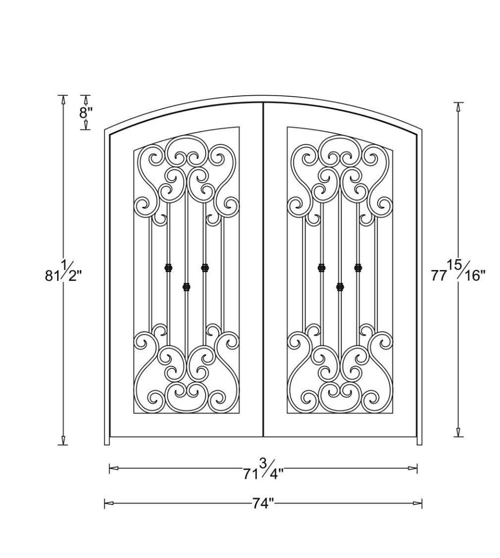 Iron Double Doors in Lubbock, Amarillo & Midland Brax Iron Doors